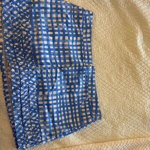 Blue and White Checkered Skort